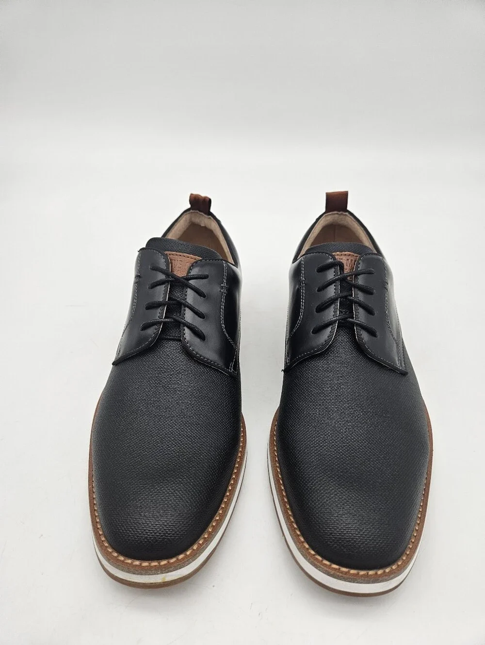 STEVE MADDEN Mens Bader Oxford Black Sz 9